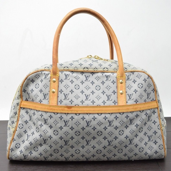 Stylish Gray and Tan Designer Handbag - Picture 2 of 8